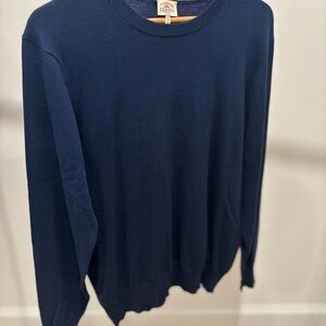 Faherty Men's Movement Deep Blue Crewneck Sweater